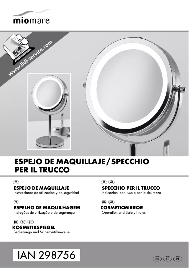 Page 1 of the manual User Manual Miomare IAN 298756