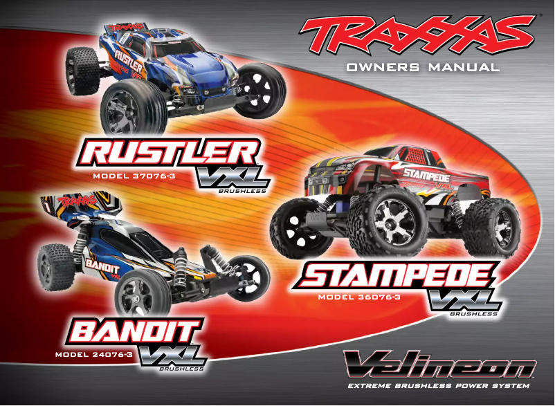 Page 1 of the manual User Manual Traxxas Bandit VXL