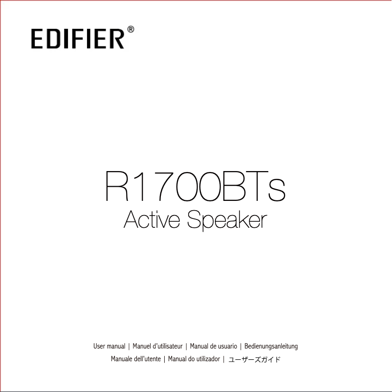 First page image of the manual for R1700BTs