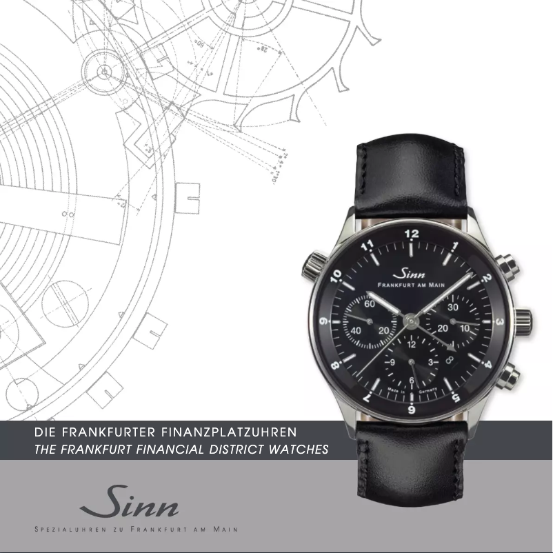 Page 1 of the manual User Manual Sinn 6060