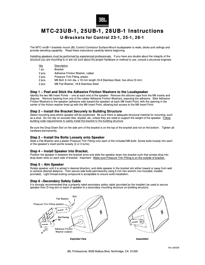 First page image of the manual for Control 25-1