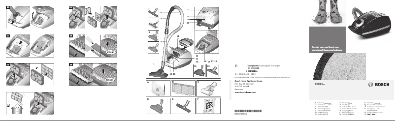 First page image of the manual for BSGL53181
