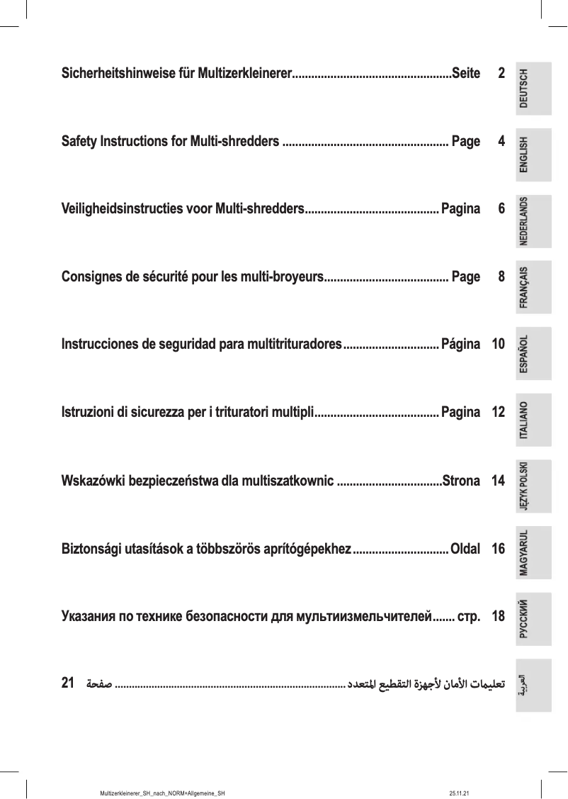 Page 1 of the manual Instructions / Assembly ProfiCook PC-MZ 1227