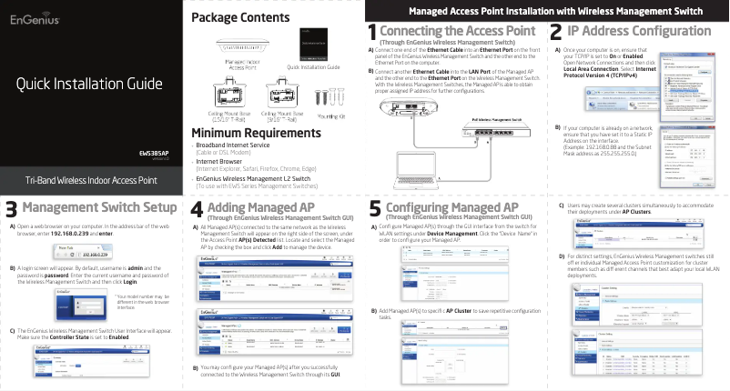 Page 1 of the manual User Manual EnGenius EWS385AP