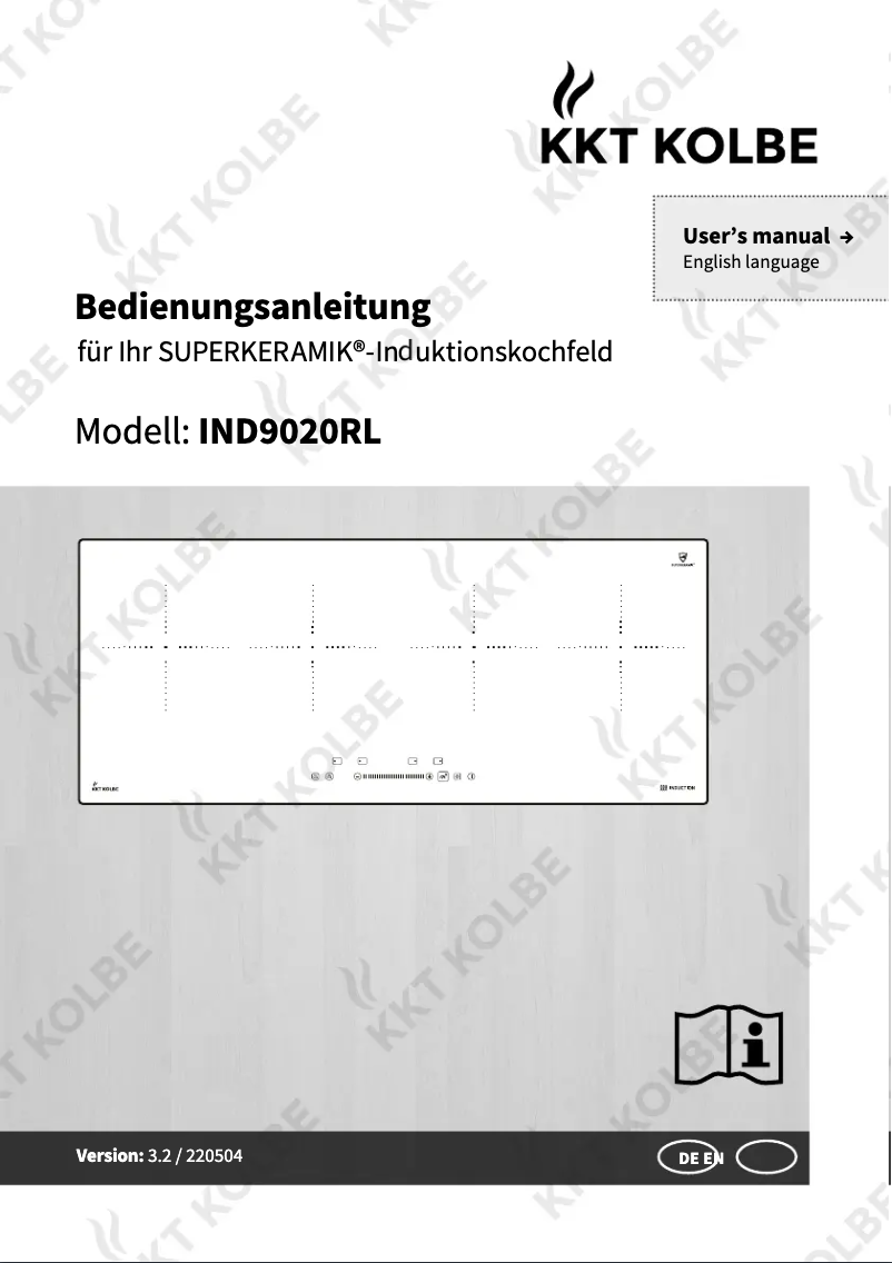 Page 1 of the manual User Manual KKT Kolbe IND9020RL
