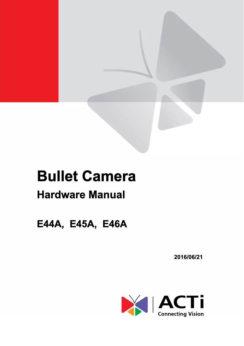 First page image of the manual for E45A