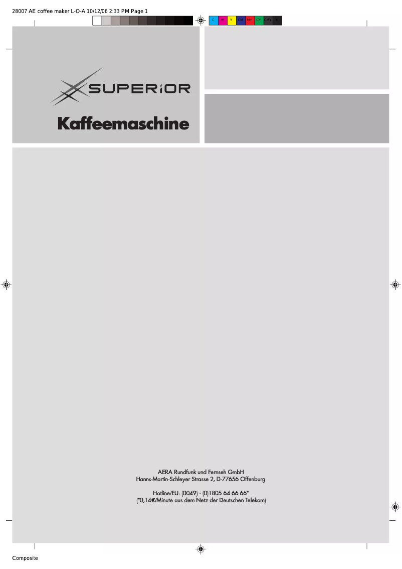 First page image of the manual for KA2887