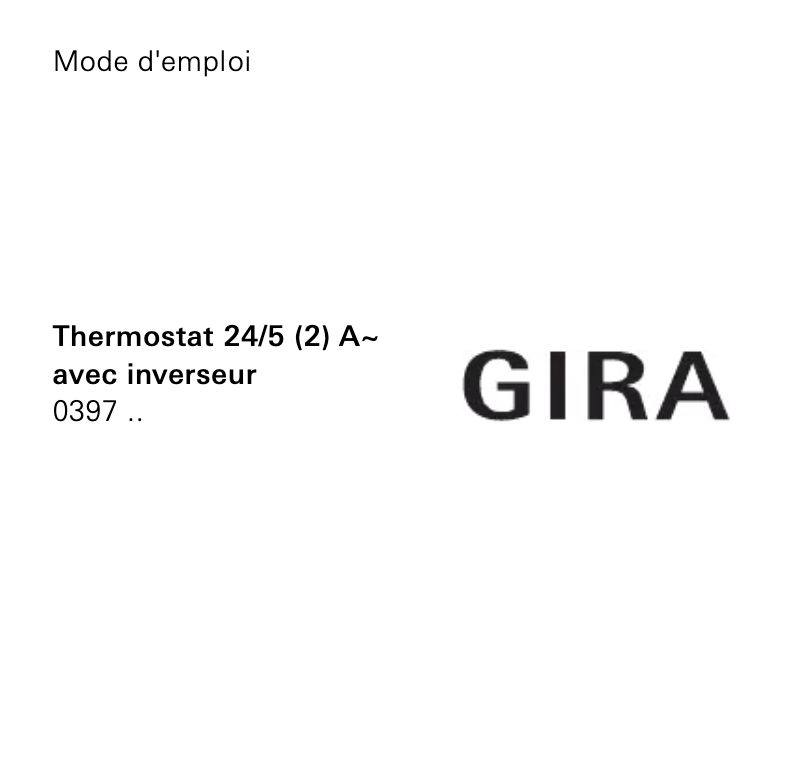 First page image of the manual for 0397