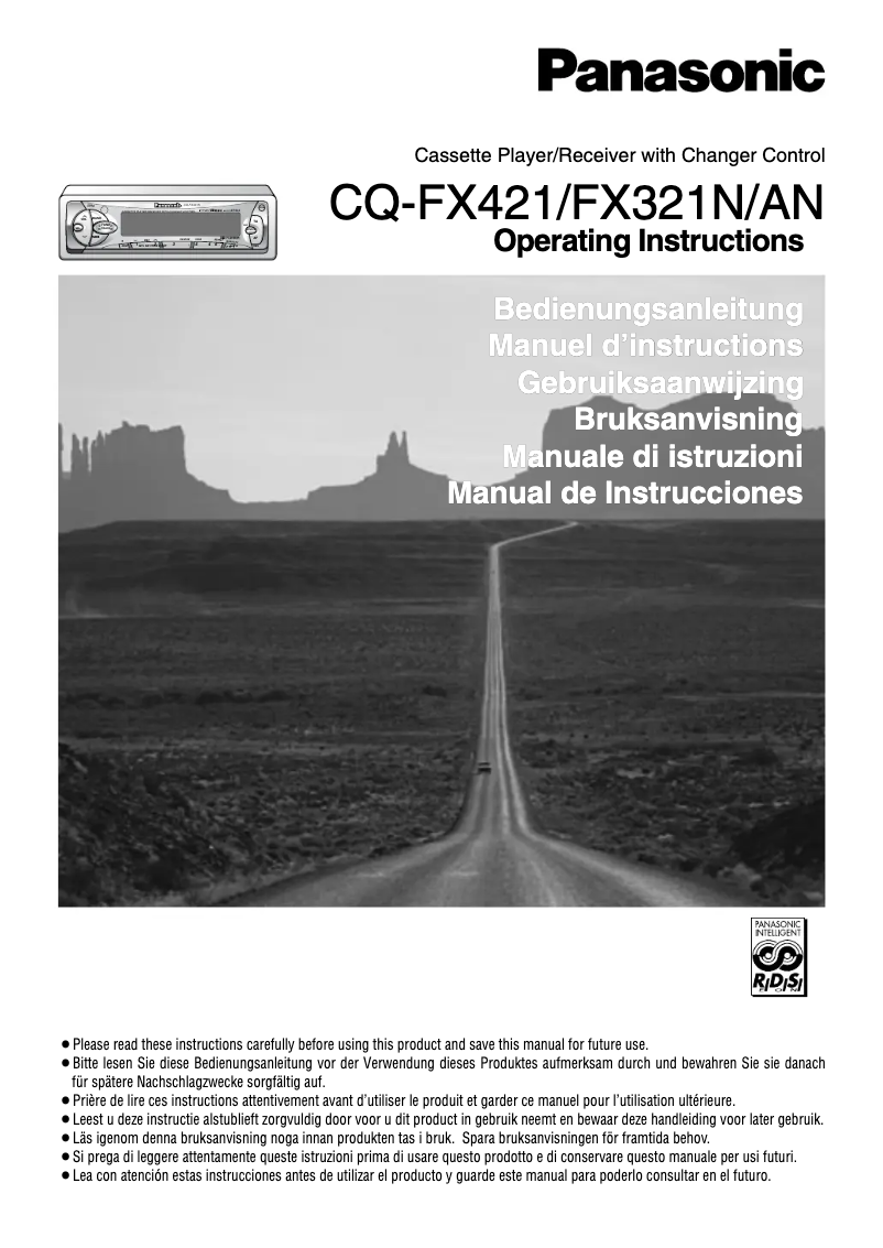 First page image of the manual for CQ-FX321