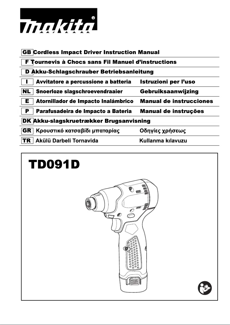 Page 1 of the manual User Manual Makita TD091D