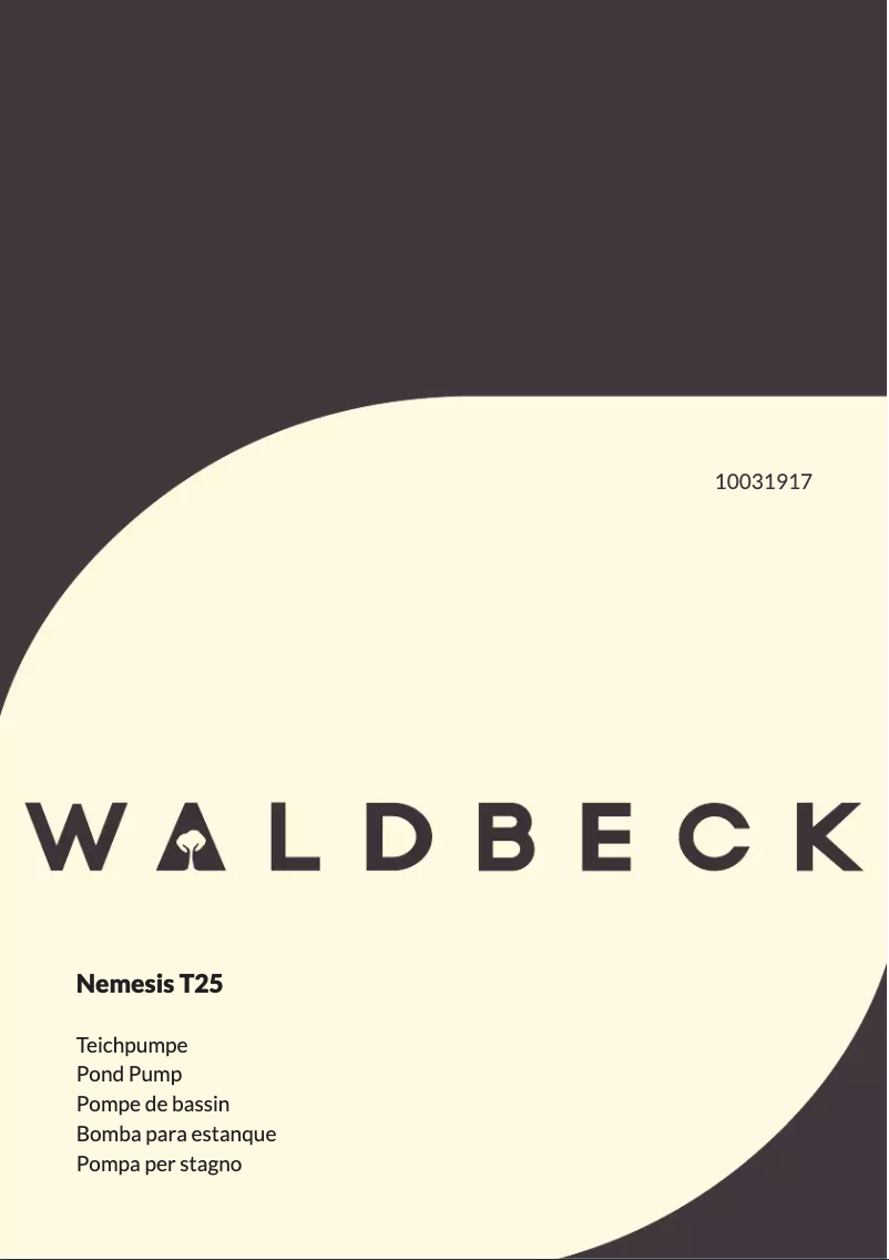 Page 1 of the manual User Manual Waldbeck Nemesis T25