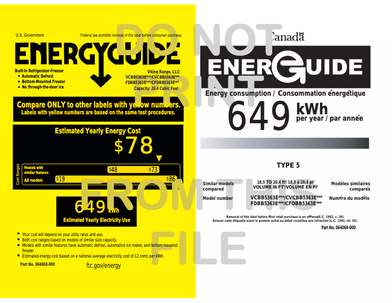 First page image of the manual for VCBB5363ERGG