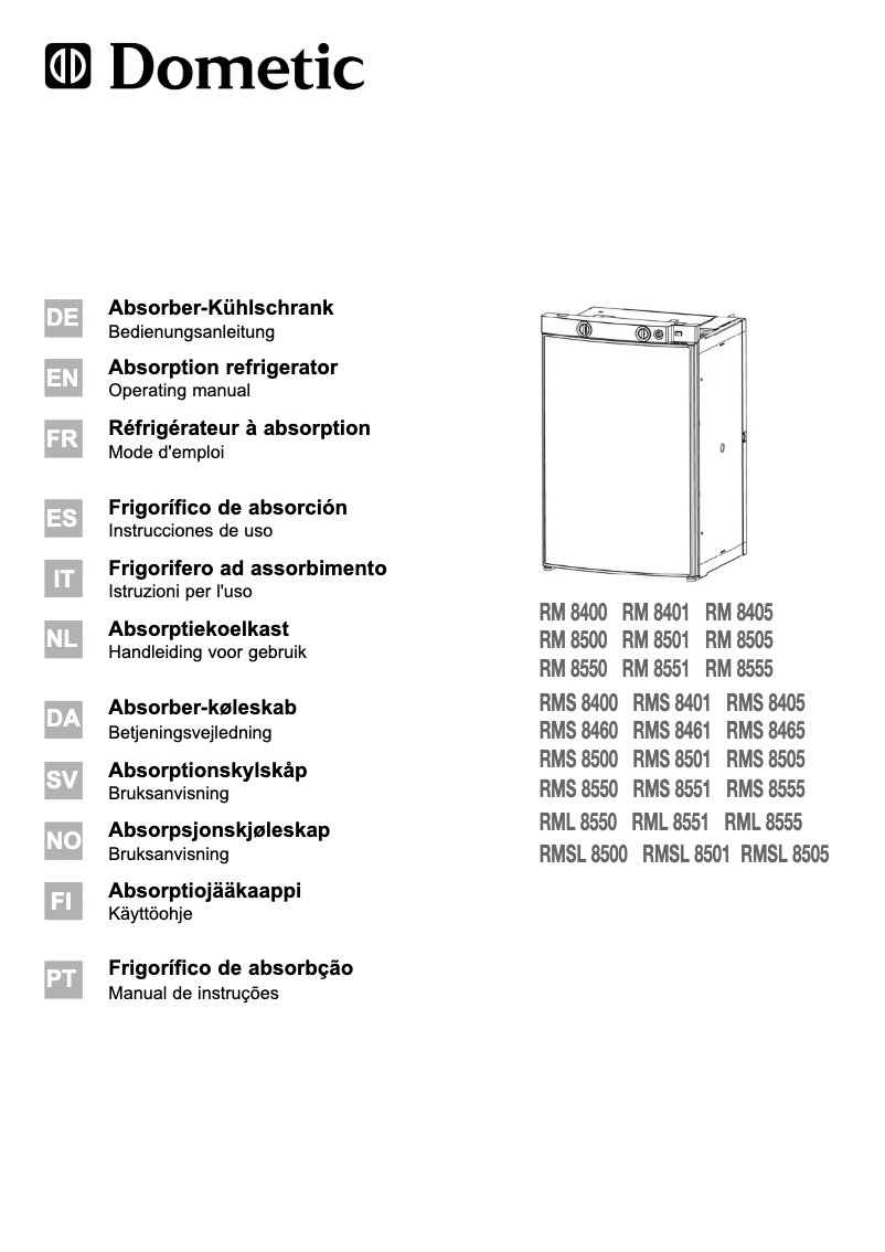 Image de la première page du manuel de l'appareil RMS 8405