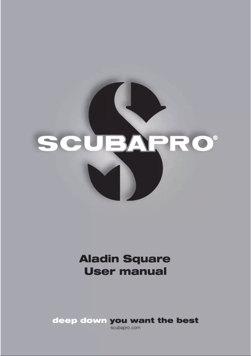 Page 1 of the manual User Manual Uwatec Aladin Square