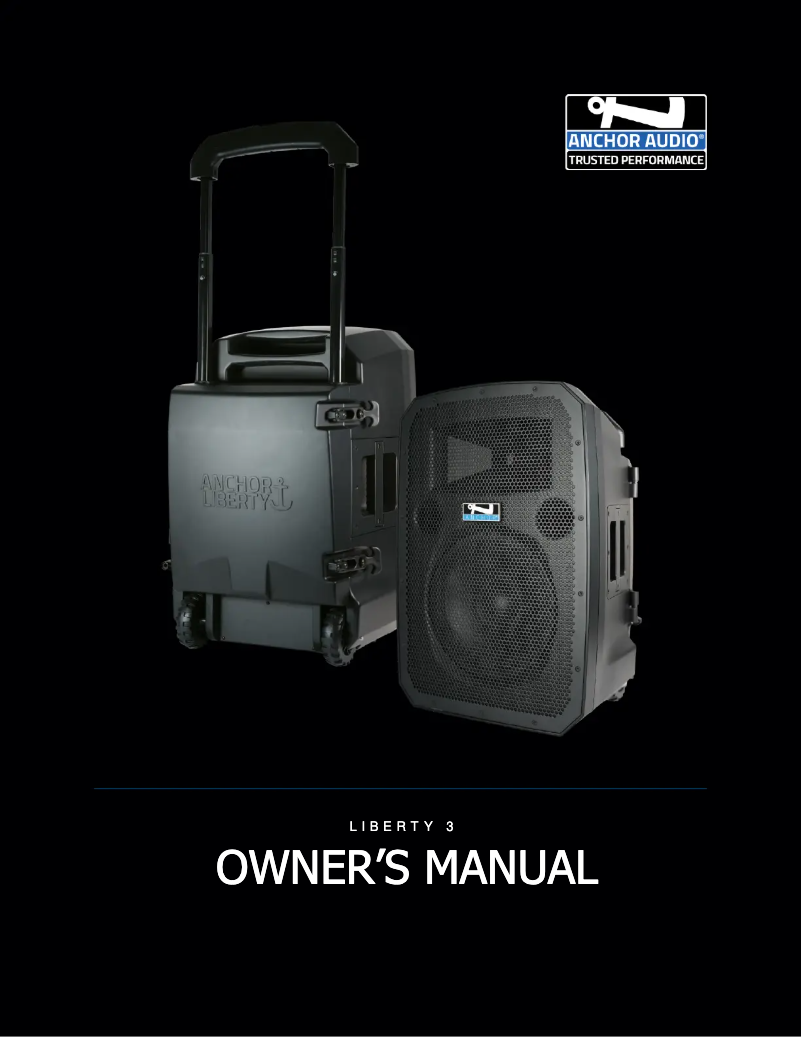 Page 1 of the manual User Manual Anchor Audio Liberty 3