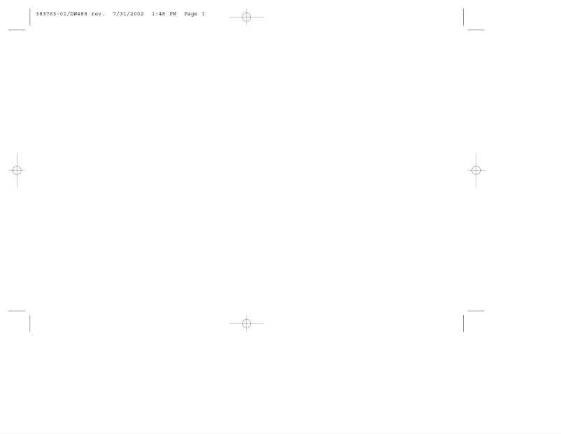 First page image of the manual for DW493