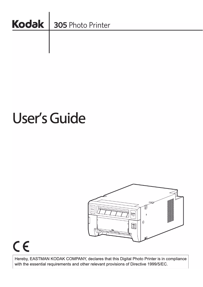 First page image of the manual for 305 Photo printer