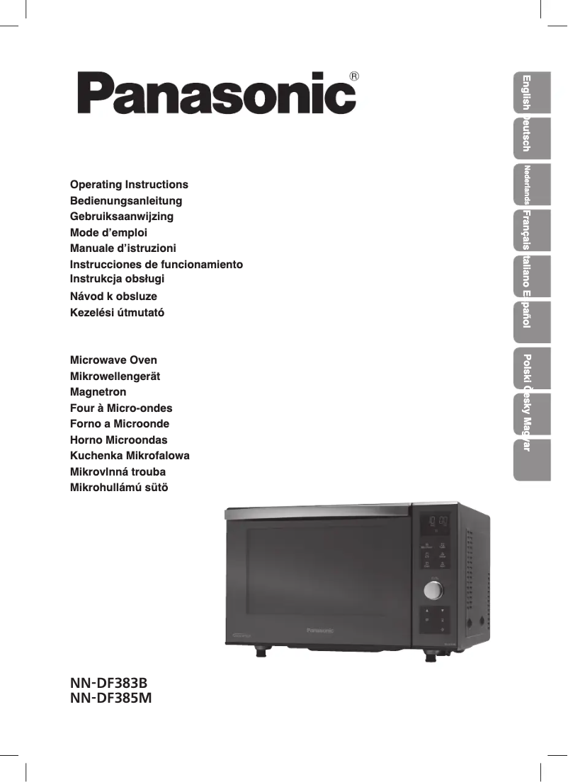 Page 1 of the manual User Manual Panasonic NN-DF385MEPG
