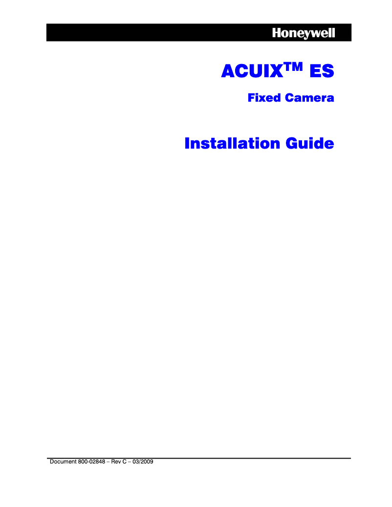 First page image of the manual for Acuix HDXJNWASW