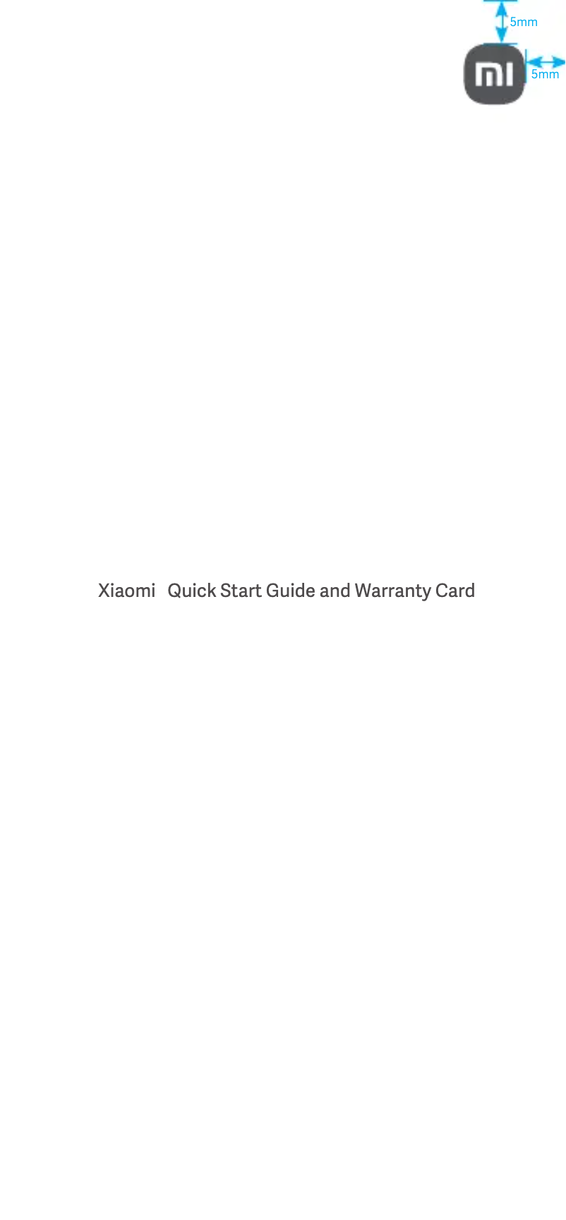 Page 1 of the manual User Manual Xiaomi Mi Mix Flip