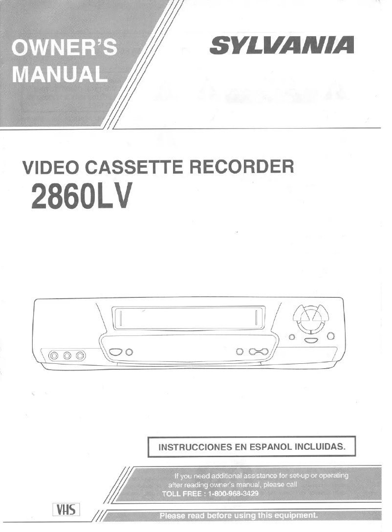 Page 1 of the manual User Manual Sylvania 2860LV