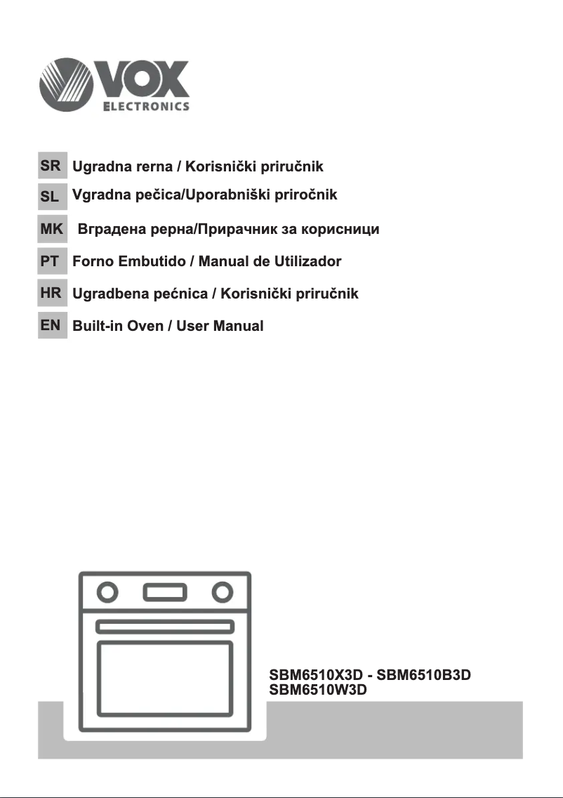 First page image of the manual for SBM6510W3D