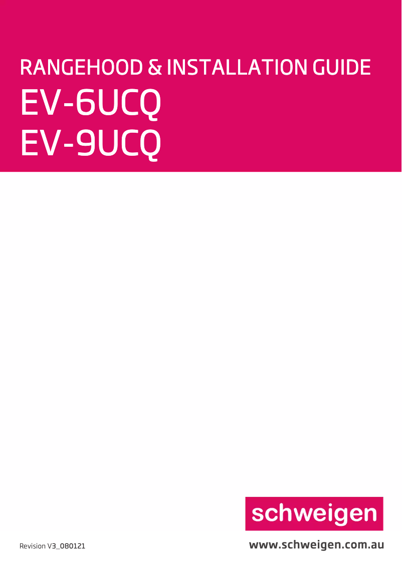 First page image of the manual for EV-6UCQ