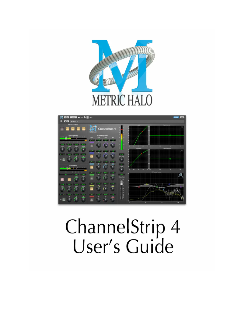 Page 1 of the manual User Manual Metric Halo ChannelStrip