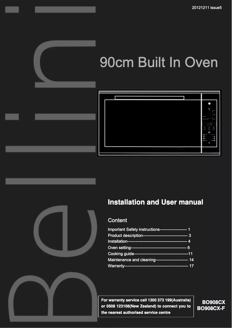 First page image of the manual for BP690EC
