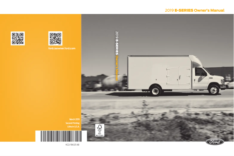 Page 1 of the manual User Manual Ford E-450 (2019)