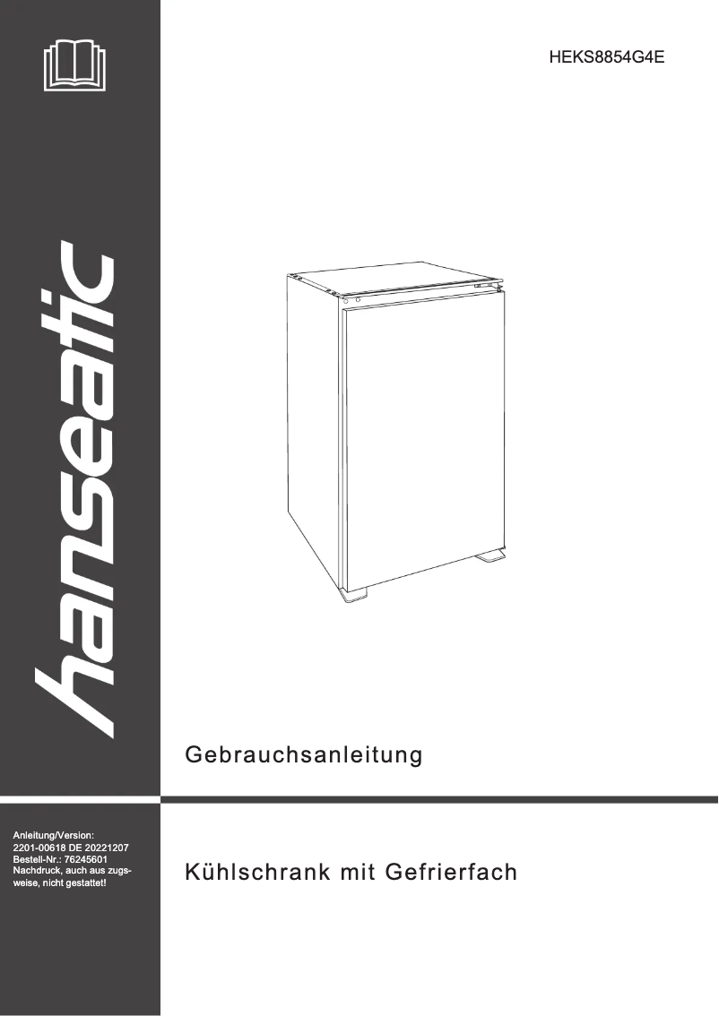 First page image of the manual for HEKS8854G4E