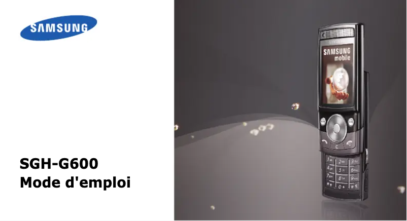 First page image of the manual for SGH-G600