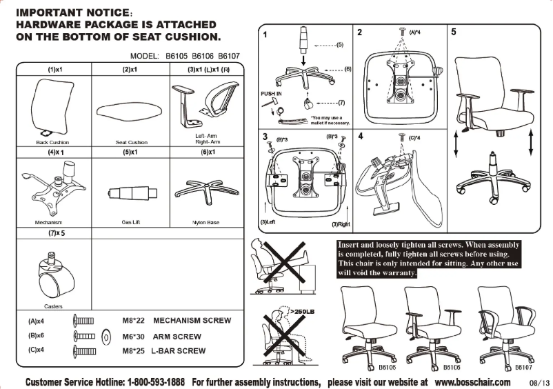 First page image of the manual for B6106