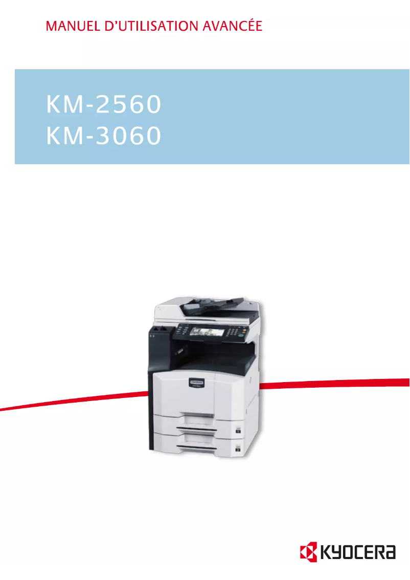 Page 1 of the manual User Manual Kyocera KM-3060