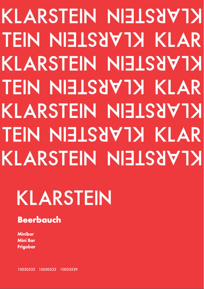 First page image of the manual for 10033539