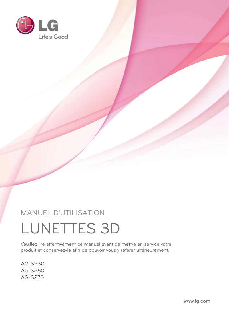 First page image of the manual for AG-S250