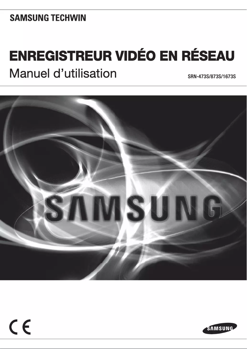 Page 1 of the manual User Manual Wisenet SRN-473S