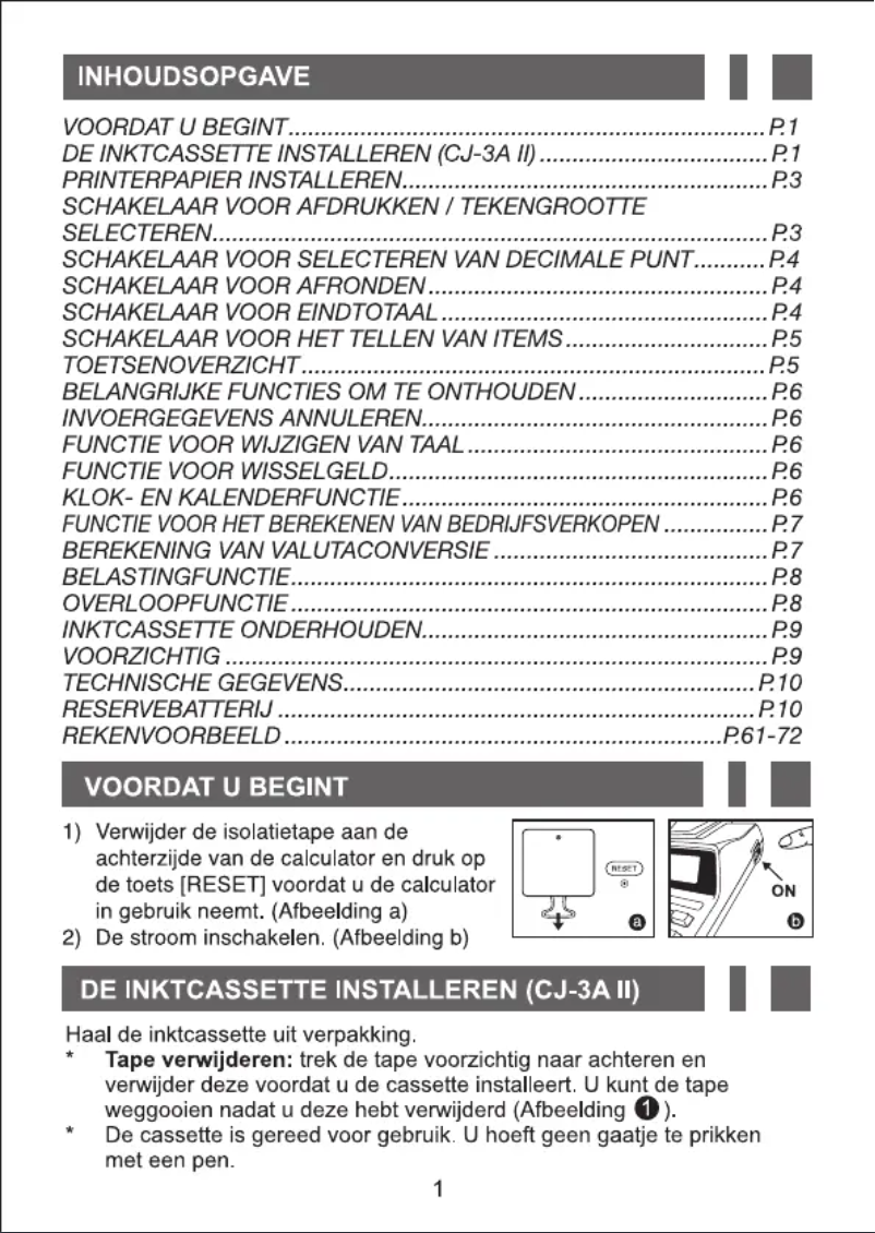 Page 1 of the manual User Manual Canon BP1400-LTS
