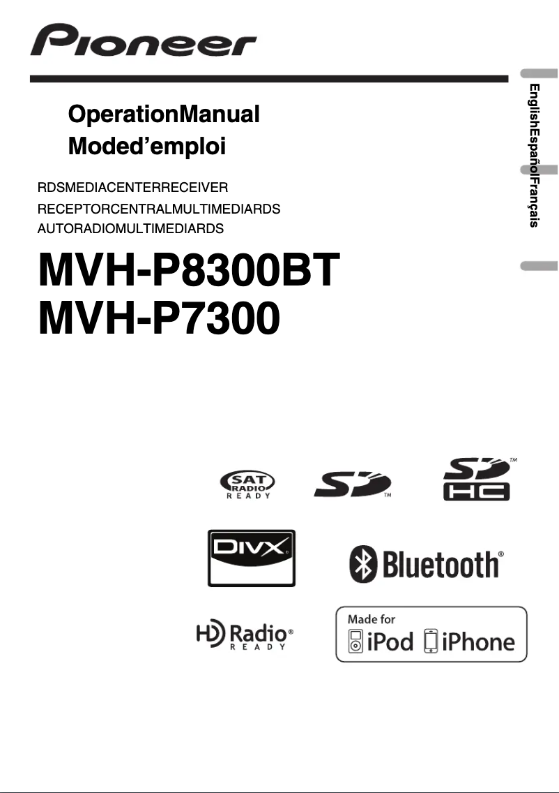 First page image of the manual for MVH-P7300
