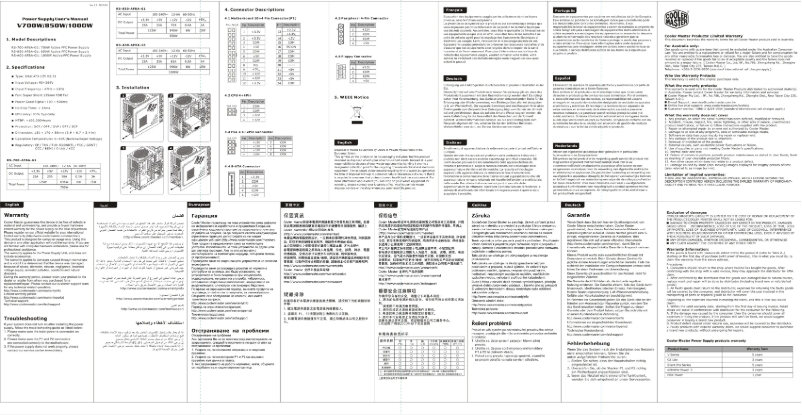 First page image of the manual for V700