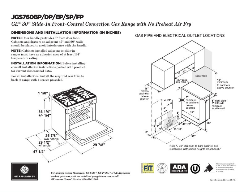 First page image of the manual for JGS760SPSS