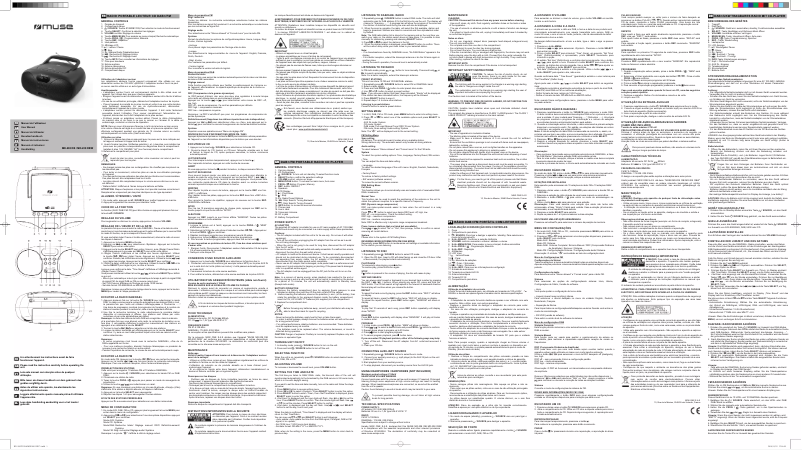 Page 1 de la notice Manuel utilisateur Muse MD-208 DB