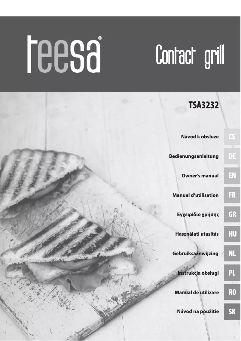 Page 1 of the manual User Manual Teesa Panini TSA3232