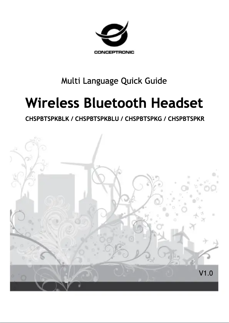 First page image of the manual for BRENDAN01B