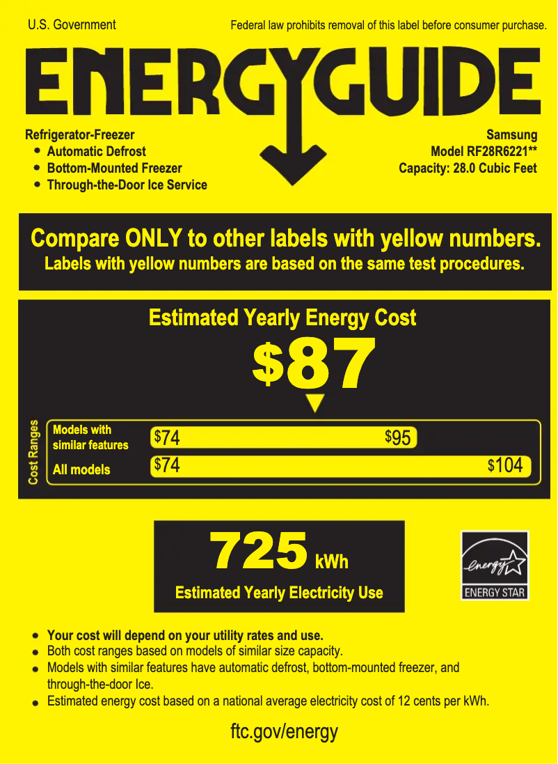 First page image of the manual for RF28R6221SR