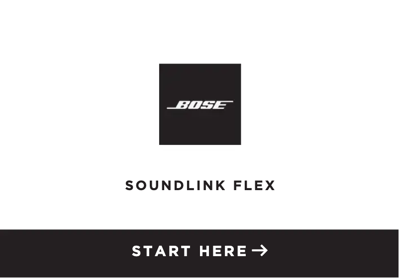 Page 1 of the manual Installation Guide Bose SoundLink Flex