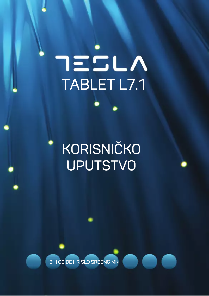 Page 1 of the manual User Manual Tesla L7.1