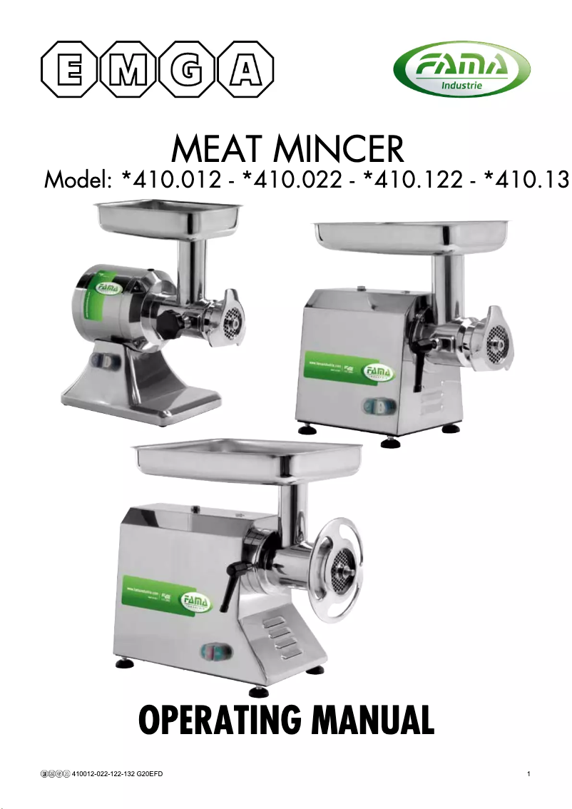 First page image of the manual for 410132