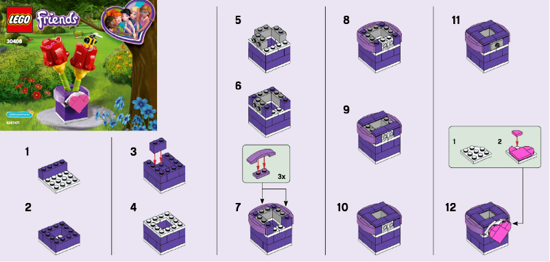 Page 1 of the manual User Manual Lego Friends 30408