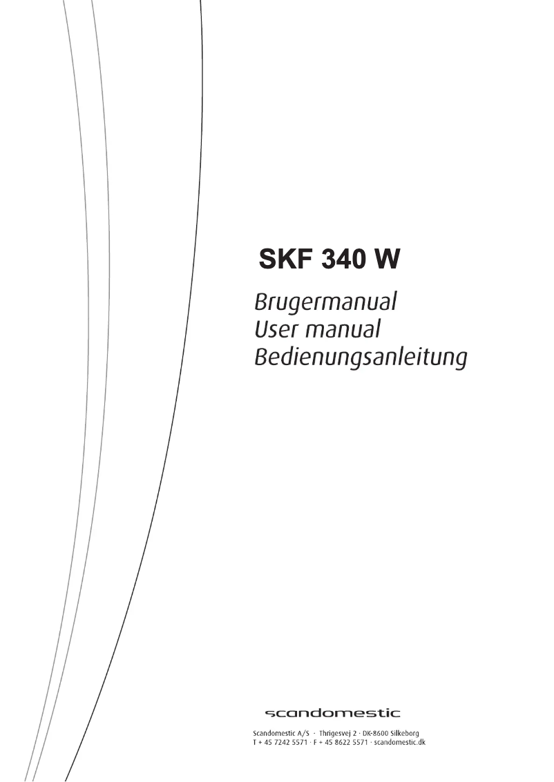 Page 1 of the manual User Manual Scandomestic SKF 340 W